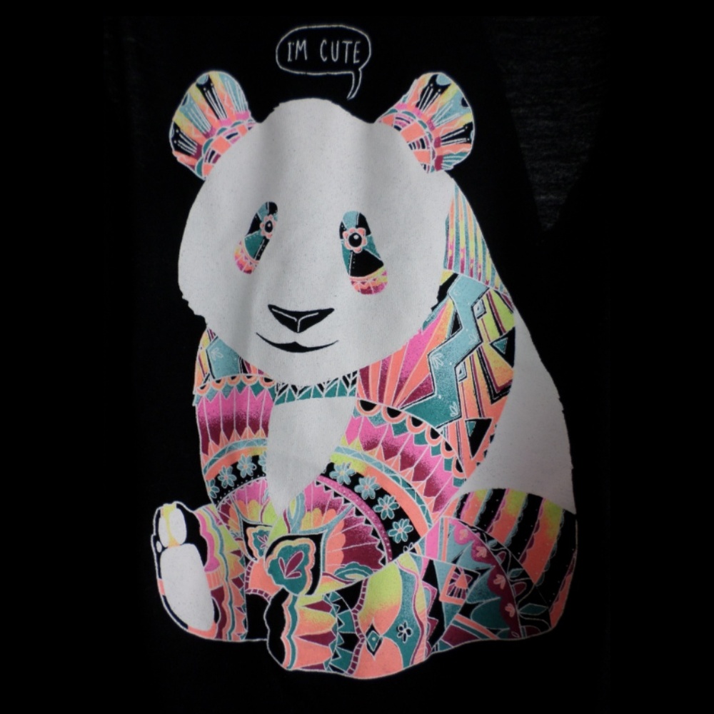 I'm Cute Panda Ruched Tank Top - Picture 4 of 4